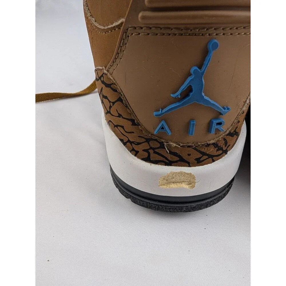 Vintage Mens 9 Air Jordan 3 Retro Sport Brown Sneakers 136064-130 Blue Worn